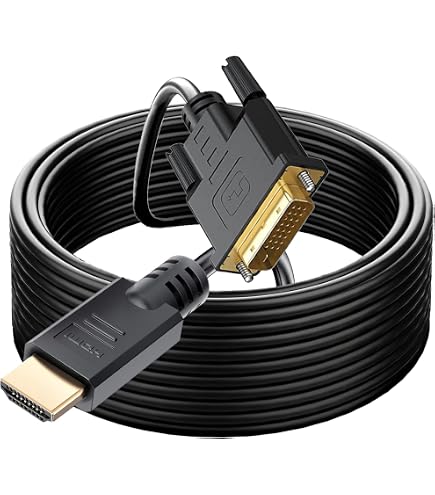 Amazon.com: HDMI to DVI Cable 15FT, Bi-Directional DVI to HDMI